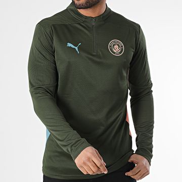 Puma - Manchester City FC Training Camiseta Manga Larga 777529 Verde Caqui
