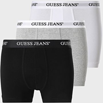 Guess - Juego de 3 M4BZ45-K6YW1 Negro Blanco Gris Heather Boxers
