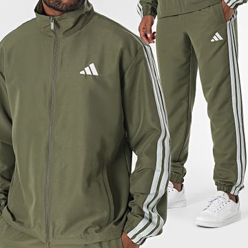 Adidas Performance - Chándal 3 Rayas JI8850 Caqui Verde