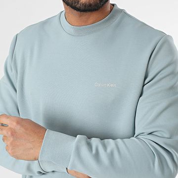 Calvin Klein - Repreve Micro Logo Sudadera cuello redondo 9926 Azul claro