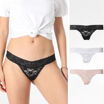 Guess - Juego De 3 Tangas De Encaje Para Mujer O5RG18-KC5L0 Rosa Negro Blanco