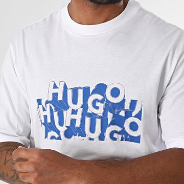 Hugo Azul - Camiseta Nafralo 50533528 Blanco Azul Real