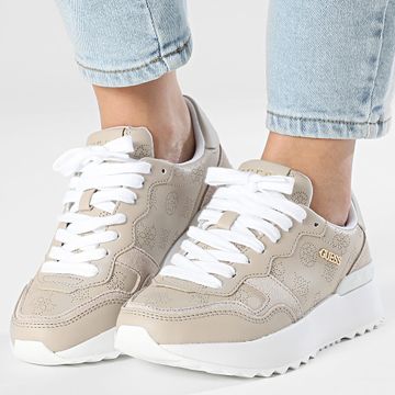 Guess - Baskets Mujer FLPVI3LELE12 Beige Oro