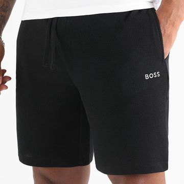 BOSS - Pantalón corto Waffle 50535884 Negro