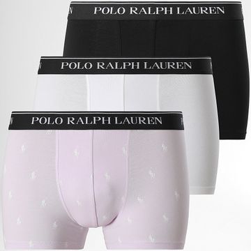 Polo Ralph Lauren - Juego De 3 Boxers Negro Blanco Lila
