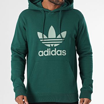 Adidas Originals - Sudadera con capucha Trefoil JN7011 Verde