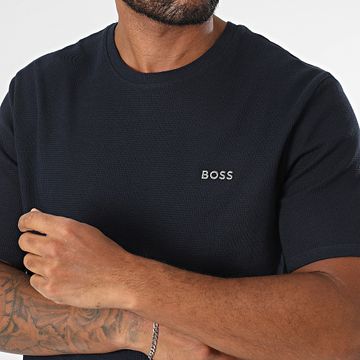 BOSS - Camiseta Waffle 50535891 Azul marino