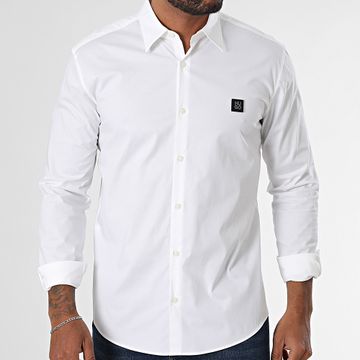 HUGO - Camisa de manga larga Ermo 50505315 Blanco