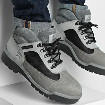 Timberland - Campo Bota Calce Medio Zapatillas Impermeable A6DSW Gris Medio Nubuck