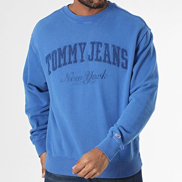 Tommy Jeans - Crewneck Vintage Varsity Sudadera 0262 Azul Real