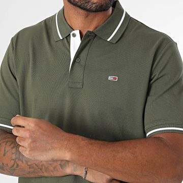 Tommy Jeans - Polo Manga Corta Tipped 0745 Verde Caqui