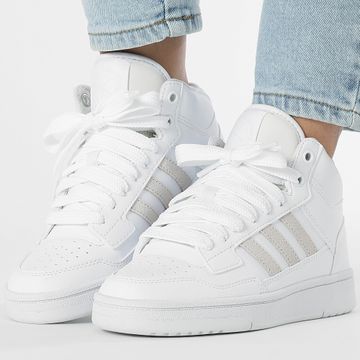 Adidas Performance - Zapatillas Mujer Rapid Court Mid J JR0190 Calzado Blanco