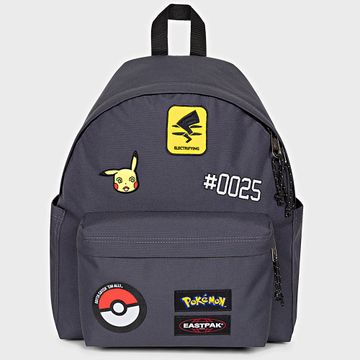 Eastpak - Mochila Day Pak'r Parches Pokemon Gris Carbón