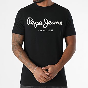 Pepe Jeans - Camiseta Original Stretch Negra