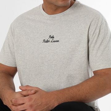 Polo Ralph Lauren - Camiseta Calce Clásico Logo Bordado Gris Heather