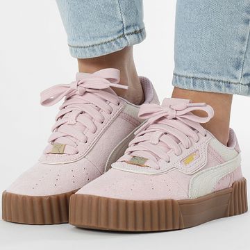 Puma - Carina 3.0 Luxe SD Zapatillas Mujer 400725 Warm White Mauve Pink
