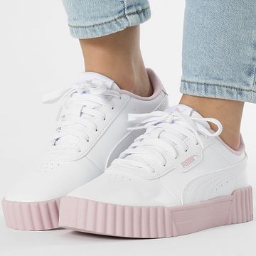 Puma - Carina 3.0 Cutie Jr Mujer Zapatillas 400916 Puma Blanco Rosa Malva