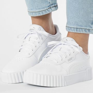 Puma - Carina 3.0 Holo 2.0 Jr Zapatillas Mujer 402280 Puma Blanco Puma Plata