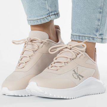 Calvin Klein - Eva Runner Low Lace Mix 1442 Whisper Pink Bright White Zapatillas Mujer
