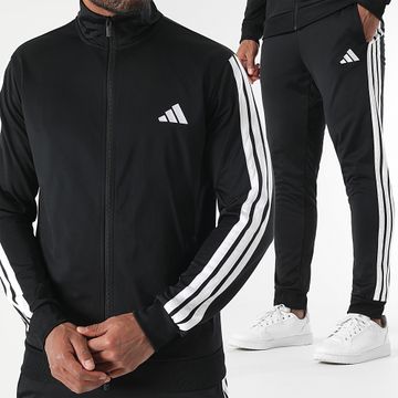 Adidas Performance - Chándal 3 Rayas JI8858 Negro