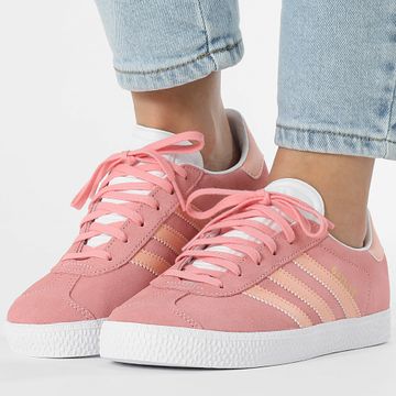 Adidas Originals - Gazelle Zapatillas Mujer J JP5541 Semi Proud Pink Glower Pink Footwear White