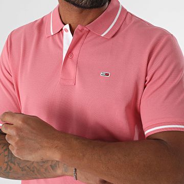 Tommy Jeans - Polo Manga Corta Tipped 0745 Rosa