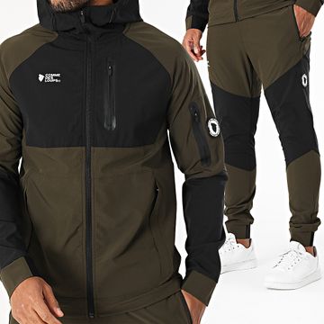 Comme Des Loups - Chándal Wolf Tech Verde Caqui Negro