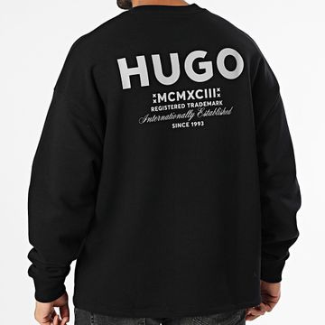 Hugo Azul - Sudadera de cuello redondo Naviu 50510732 Negro