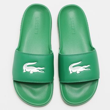 Lacoste - Sandalias Serve Slide 0.0 Logo Cocodrilo Verde