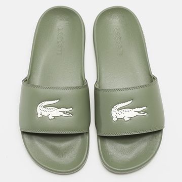 Lacoste - Sneakers Serve Slide 0.0 Logo Cocodrilo Verde Caqui