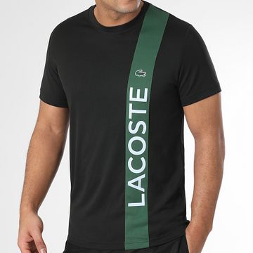 Lacoste - Camiseta Regular Fit Cocodrilo Logo Negro