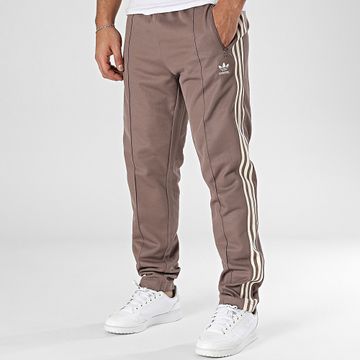 Adidas Originals - JP2525 Pantalón de chándal clásico con banda marrón