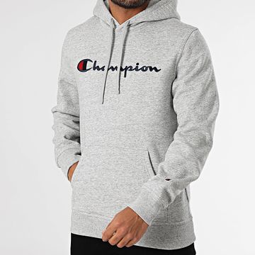 Champion - Sudadera con capucha y cremallera 220255 Heather Grey