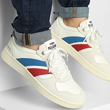 Palladium - Zapatillas Pallacup Flame 74485 Cream Chili Blue