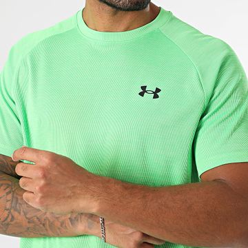 Under Armour - Camiseta Tech Textured 1382796 Verde fluorescente
