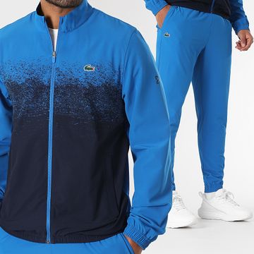Lacoste - Chándal con logotipo de cocodrilo azul real