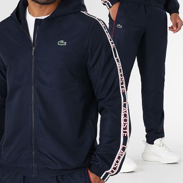 Lacoste - Chándal con logo de cocodrilo azul marino