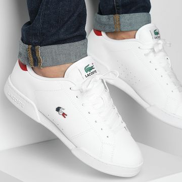 Lacoste - Carnaby Cup 125 Blanco Azul Marino Rojo Zapatillas