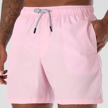 LBO - Shorts de baño lisos 0355 Rosa