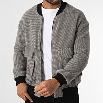 Uniplay - Chaqueta gris con cremallera