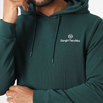 Sergio Tacchini - Sudadera con capucha Hashtag 41116 Verde botella