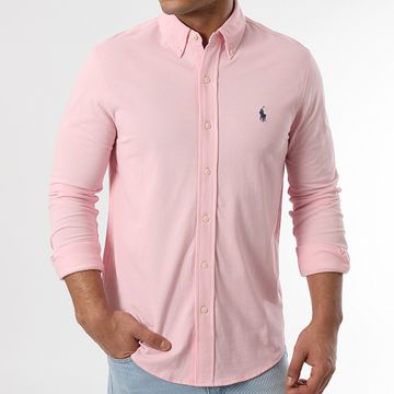 Polo Ralph Lauren - Camisa de manga larga Oxford rosa