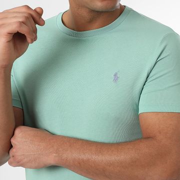 Polo Ralph Lauren - Camiseta Original Player Custom Slim Fit Verde Claro
