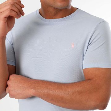 Polo Ralph Lauren - Camiseta Original Player Custom Slim Fit Azul Claro