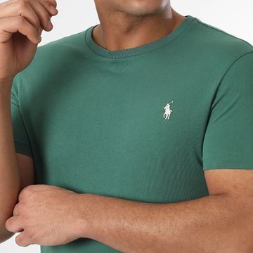 Polo Ralph Lauren - Camiseta Original Player Custom Slim Fit Verde Botella