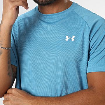 Under Armour - Camiseta Tech Textured 1382796 Azul claro