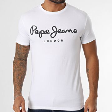 Pepe Jeans - Camiseta Original Stretch PM508210 Blanca