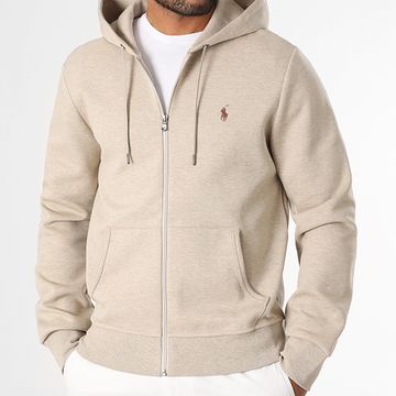 Polo Ralph Lauren - Sudadera con capucha y cremallera Original Player Beige Chiné
