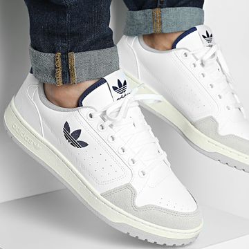 Adidas Originals - NY 90 JQ0055 Calzado Blanco Azul Oscuro Gris Dos Zapatillas