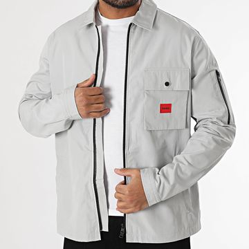 HUGO - Chaqueta con cremallera Emmond 50482701 Gris claro